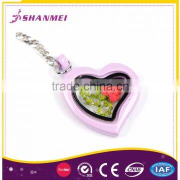 Dependable Manufacturer Artistic Custom Logo Heart Shaped Colorful Key Chain