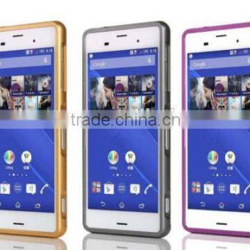 Frame Bumper Case + Metal Back Cover For Sony Xperia Z3 mini compact