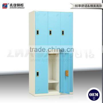 Blue 6 Door Wardrobe Commercial Cabinet Locker Clothes Storage Closet Locker photo-3