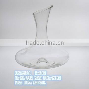 factory supplying 1300ml clear glass wine decanter