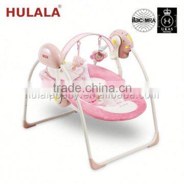 baby bed cradle swing with luxury plastic shell seat Europe baby