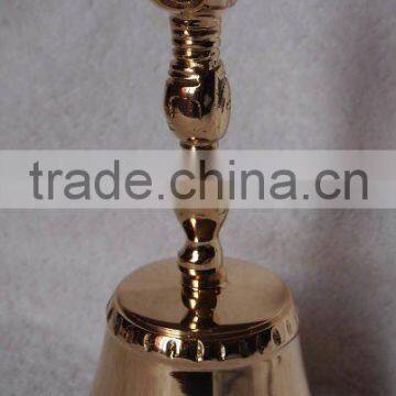 Tibetan brass temple/church/ritual bell A3-501 with Vajra Dorje handle hand (E345)