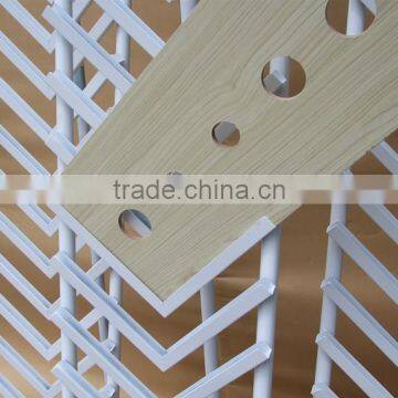 Custom Powder Coat Big Metal Ceramic Floor Tile Display Stand HSX-S0363 photo-4