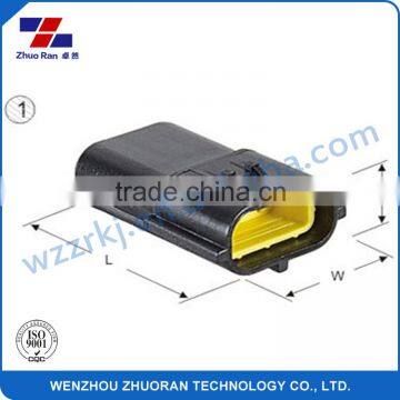 Plastic waterproof male 3 pin connector DJ70314Y-2-11 for aumotive application, electrical equipment and wire harness
