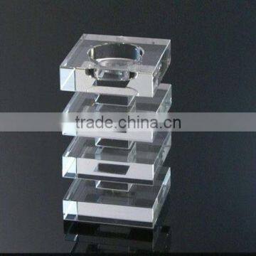 Multi-level crystal candleholder