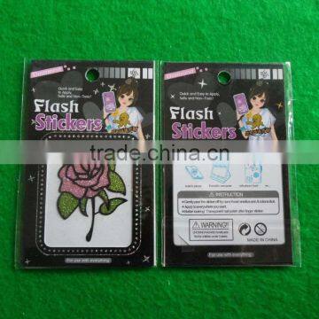 Gllitter Powder Rose Cartoon Sticker photo-2