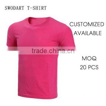 2016 Make Your Own Logo Pink Shirt Running T-shirts Low Quantity Orders t Shirts Sports Shirt Fashion Style T-shirt