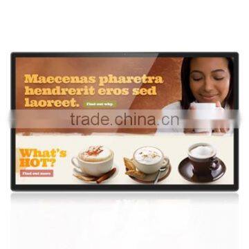 Hot selling 55 inch interactive digital signage with mutil touch screen smart display lcd window film for cafe bars