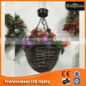 led solar hanging flower light