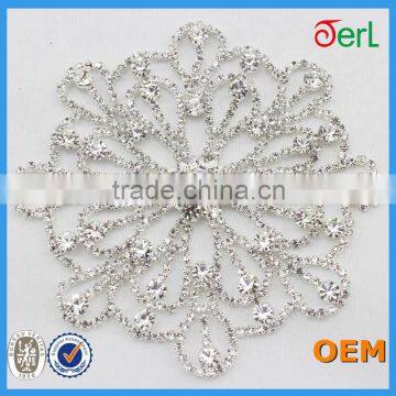 Wholesale bridal rhinestone appliques for wedding decoration