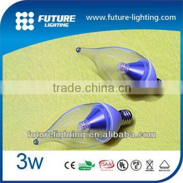 Made in China high quality Nichia led E14 3W LED flame light candle holder tea lights insert
