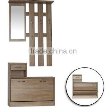 The latest Country style modern wooden shoe cabinet for hallways