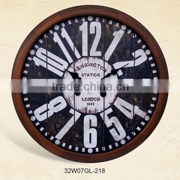 Home Decoration cutomized logo wooden wall clock