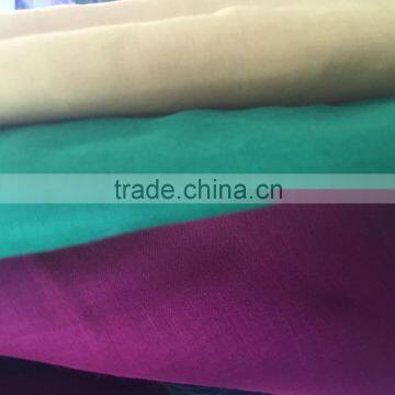 2016 wholesale voile fabric roll 100% polyester fabric plain dyed design