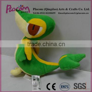 Wholesale High-quality Cheap Cute Lively Plush Snivy Doll Stuffed Pokemon Animal Toy for Pretty Gift