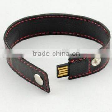 Elegant factory direct selling 2gb usb flash drive Brand Custom Leather Can be printed logo