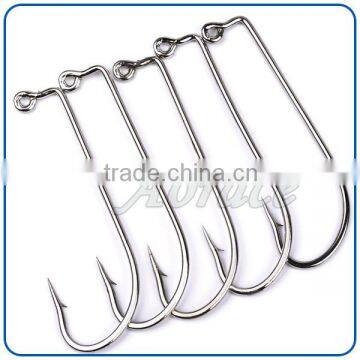 Famous factory vertical size hook style carbon steel black tuna hook fishing