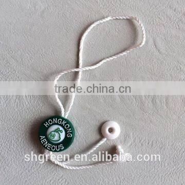 High Quality Auto-locked Plastic String Tag for Jewelry