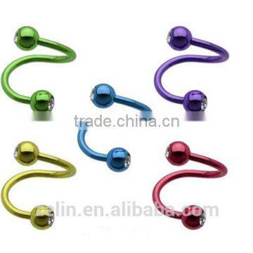 Stainless Steel Flexo Twist Helix Cartilage Ring Earring Piercing Ear Piercing Nose ring