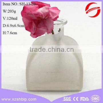 Frosted glass bottle for aroma diffuser factory sale vase glass jar with high quality for decoration