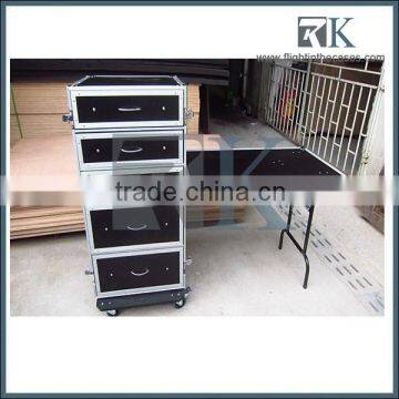 Drawers Utility Road ATA Aluminum Flight Case With Wheels,Table photo-3