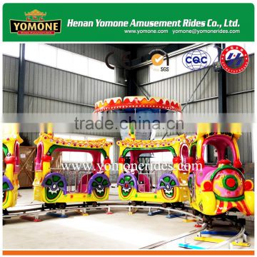 Shopping mall amusement rides of kiddie play games electric track train for sale