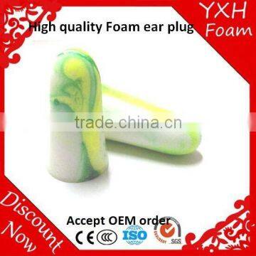 Factory direct sale Spark PU foam bullet shaped ear plugs reusable ear plugs