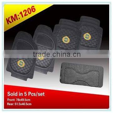 customized fashion patterned anti slip car floor mats with car logo