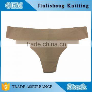 Microfiber thong with lace sexy skin thong panty for women customized design (Accept OEM)