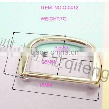 newest fashion bag side metal flat O-rings q-0412-25mm