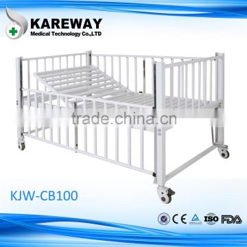 Single crank manual hospital children beds design, medical bed for children