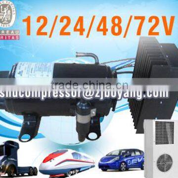 Sleeper bus aircon kits electric 12/24V compressor replace scroll for 12v/24v dc battery power car parking battery power