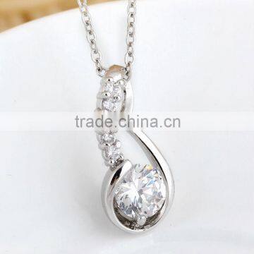 fashion 18k white gold pendant necklace 2014 (AM-D0385)