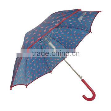 Safety design bow tie print small kids umbrella