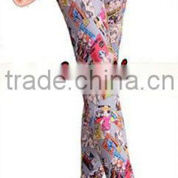 Sale Leggings Cartoon Girl Seamless Polyester Printed Leggings Fashion Colored Drawing Leggings
