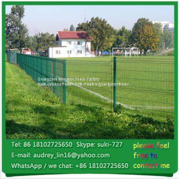 Ourdoor ornamental garden fence modern welded wire I post fence for sale