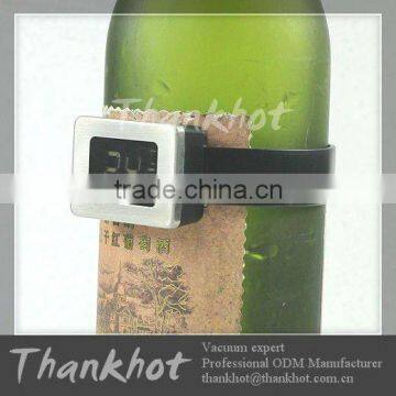 Household LCD Bottle Fahrenheit Wine Thermometer