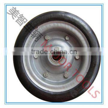 10x3.5 Solid Rubber Wheel With 6204 Bearing photo-2