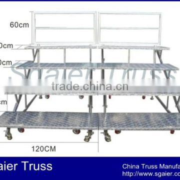 aluminum folding photo group rise platform