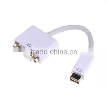 White Mini DVI Male to DVI 24+1 Female Converter Adapter Cable