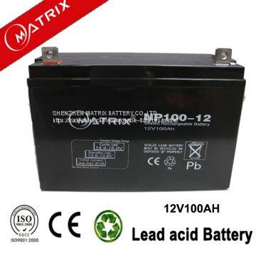 Matrix 12v 100ah AGM Storage Battery photo-2