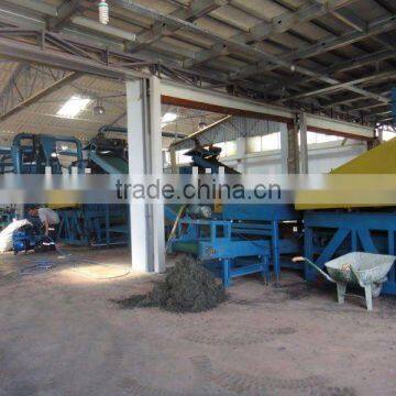 continuous waste tyre recycling production line