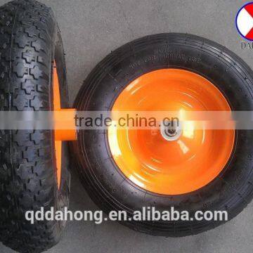 wheelbarrow wheel size400/480-8,pneumatic wheel, air wheel,diamond pattern