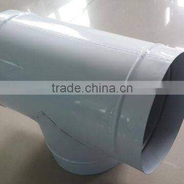 Hydroponics Growing HVAC System Flexible T Type 3-Way Branches Round Connector for Spiral Hose Pipe Ducting Fittings photo-2