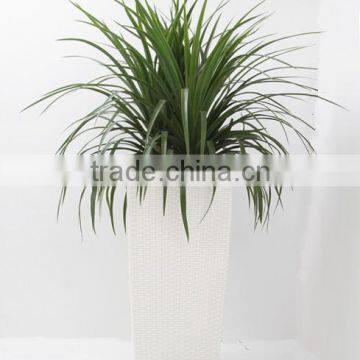 rattan flowerpot,square flower pots,graceful plastic garden planters