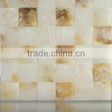 Cheap white onyx mosaic tile