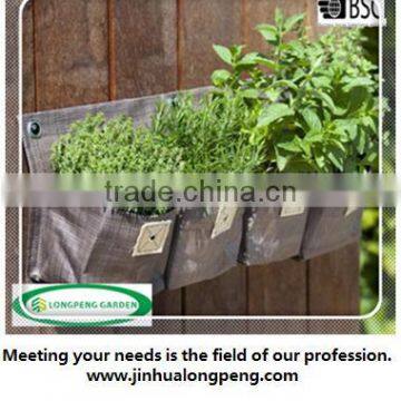 Garden Organic Flower Pot Bags,PP Planting DIY Garden Pouches,Wall Hanging Grow Planter,Vegetable Bag