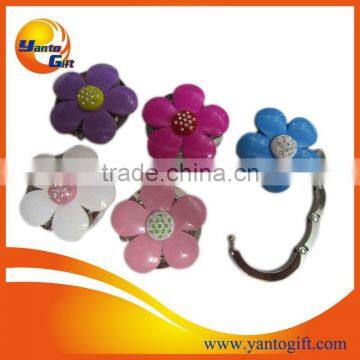 Custom Flower shape metal bag hanger