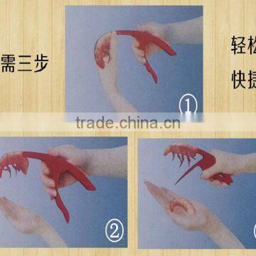 CY125 Shrimp Deveiner and Peeler Prawn Seafood Shell Curved Peeler photo-3