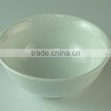 Best Selling White Coconut Pot-bellied Ceramic Bowl Restaurant Porcelain Serving Bowls photo-2